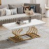 Tribesigns Modern Rectangular Coffee Table - 2 of 4