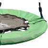 Swinging Monkey Giant 30 Inch Diameter 400 Pound Weight Capacity Weatherproof Outdoor Bungee Tree Saucer Swing, Green - 4 of 4
