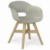 NicBex Set of 2 Outdoor Dining Chair,Modern Patio Dining Chairs with Wood Frame,23.6 inch Chairs Suitable for Patio,Garden,Gray - 4 of 4