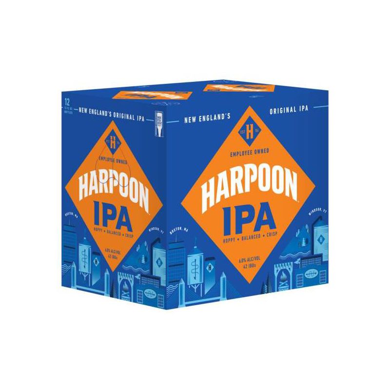 Harpoon IPA Beer - 12pk/12 fl oz Bottles, 1 of 2