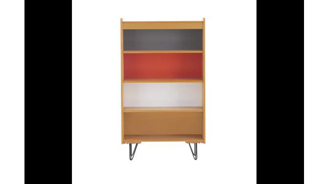 48.75&#34; Perry Modern Multi Reversible Panel 4 Shelf Bookcase - Linon, 2 of 15, play video