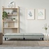 vidaXL Versatile Sofa Bed with Cup Holders in Light Gray - Velvet Sleeper Sofabed for Guests - Modern Design and Easy Assembly - 3 of 4