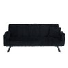 Minimalist style, straight-line corduroy sofa suitable for sitting and lying in the living room and bedroom - 2 of 4