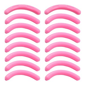 Replaceable Flexible Rubber Pad Cushion Mat for Eyelash Curler Pink 16 Pcs - 1 of 4