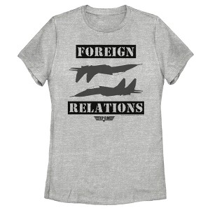 Women's Top Gun Keeping up Foreign Relations T-Shirt - 1 of 4