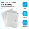 Impresa 3 Pack Reusable Furniture Covers, Includes 1 Lightweight Clear Plastic Couch Cover and 2 Armchair Covers, 2 Mil Thick - 4 of 4