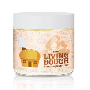 Living Dough Keto Sourdough Starter – Active Organic, Live Culture for Artisanal Baking: Bread, Pizza, Waffles, Pancakes & More - 1 of 4
