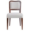 Set of 2 Dining Chairs Velvet Upholstered Dinner Chairs Classic Armchairs Armless Chairs with Padded Seat - Modernluxe - 4 of 4