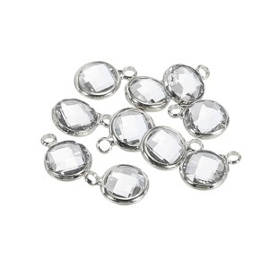 Unique Bargains DIY Craft Jewelry Making Necklace Crystal Birthstone Pendant 10 Pcs - 1 of 4