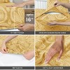 4 Piece Bed Sheets Printed Microfiber Sheet Set Ultra Soft, Easy Care Paisley Printed Sheets - Lux Decor Collection - 3 of 4