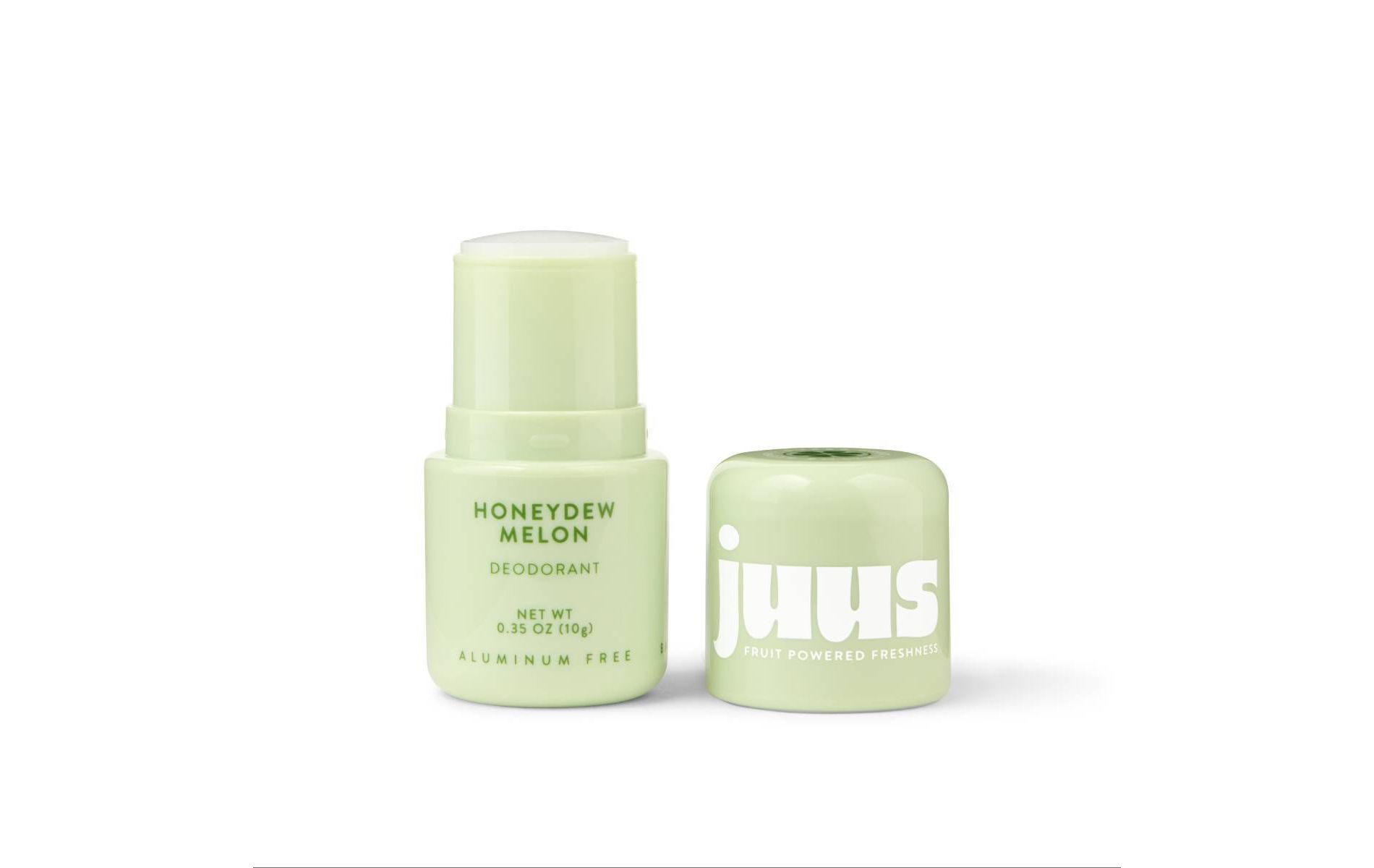 Juus Aluminum-Free Mini Serum Deodorant Stick - Travel Size - Honeydew Melon - 0.35oz: Invisible Solid, Under Arm