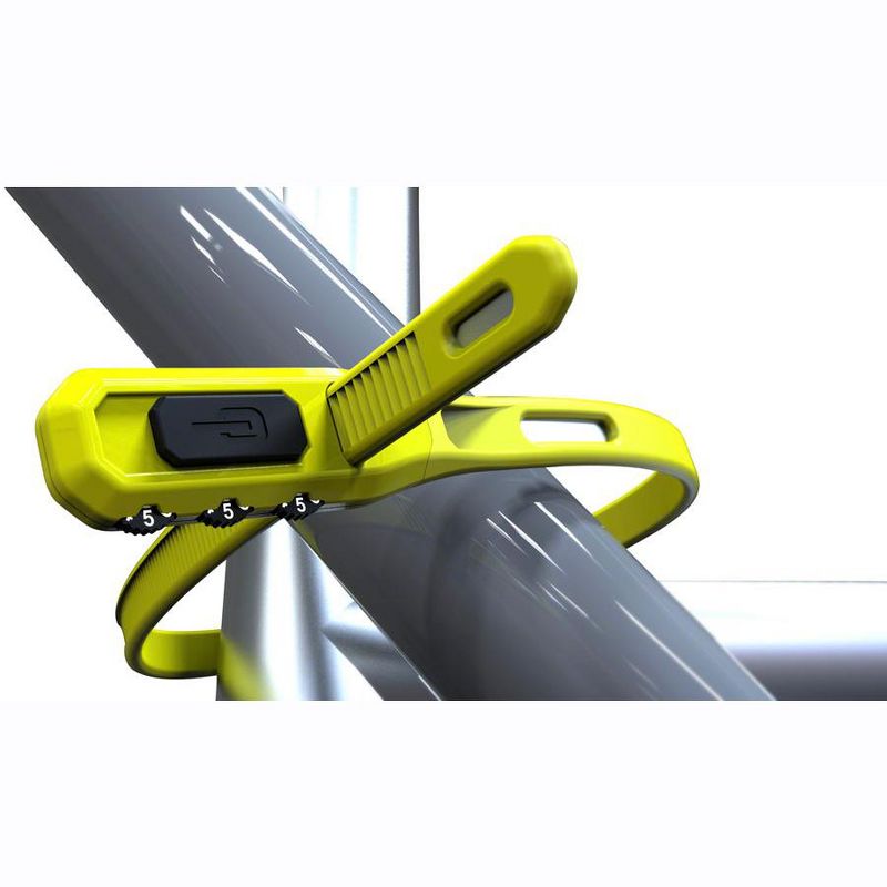Hiplok Z-Lok Reinforced Security Ratchet Tie Lock Single Yellow 440mm Length, 2 of 5
