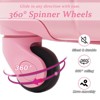 20-Inch Pink Hardshell ABS Luggage with Double Spinner Wheels and TSA Lock Travel Carry-On Luggage - 2 of 4