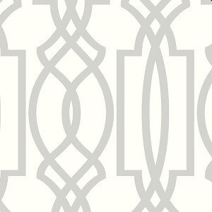 Transform Silver Trellis Peel and Stick Wallpaper - 1 of 4
