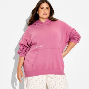 Women's Oversized Hooded Pullover Sweatshirt - Wild Fable™ - 1 of 3