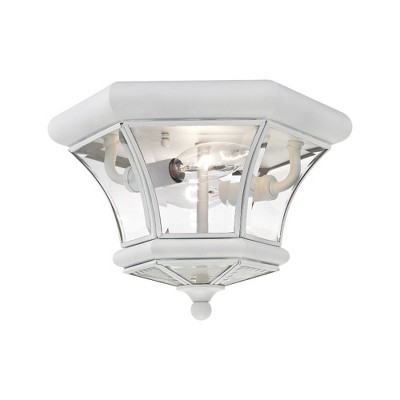 Livex Lighting Monterey/Georgetown 2 - Light Flush Mount in  White
