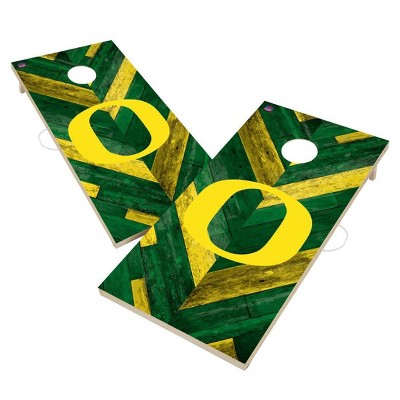 NCAA Oregon Ducks 2'x4' Solid Wood Cornhole Board