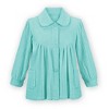 Collections Etc Soft Fleece Button Down Night Shirt with Pockets - Comfy Flattering Fit Over Pajamas or Nightgown - 2 of 4
