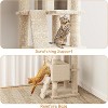 Cat Tree, Cat Tower for Indoor Cats, Plush Multi-Level Cat Condo with Scratching Posts, Cat House Furniture with Padded Plush Perch Sisal for Pet - 4 of 4