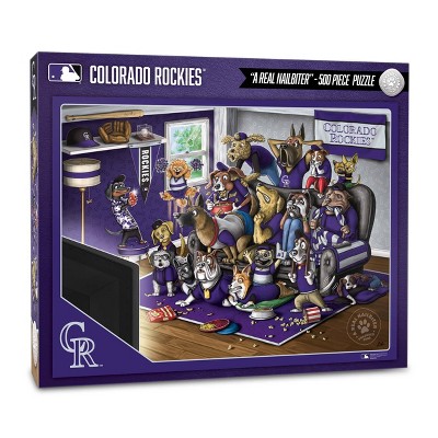 MLB Colorado Rockies Purebred Fans 'A Real Nailbiter' Puzzle - 500pc