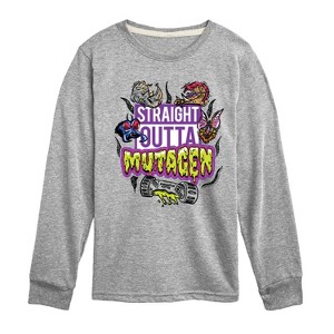 Boys' - Teenage Mutant Ninja Turtles Mutant Mayhem - Straight Outta Mutagen Long Sleeve Graphic T-Shirt - 1 of 3