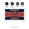 Evergreen Come Back with Tickets University of Illinois 28" x 16" Woven PVC Indoor Outdoor Doormat - 2 of 4