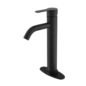 LunaLulink Bathroom Sink Faucet Single Hole Single Handle Bathroom Faucet Vanity Faucet Modern RV Faucet Deck Mount 1 Hole or 3 Holes - 1 of 4