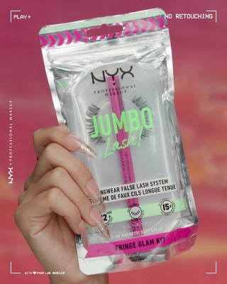 Nyx Professional Makeup Jumbo 2-in-1 Eyeliner And False Eyelash Adhesive -  Baddest Black - 0.03 Fl Oz : Target