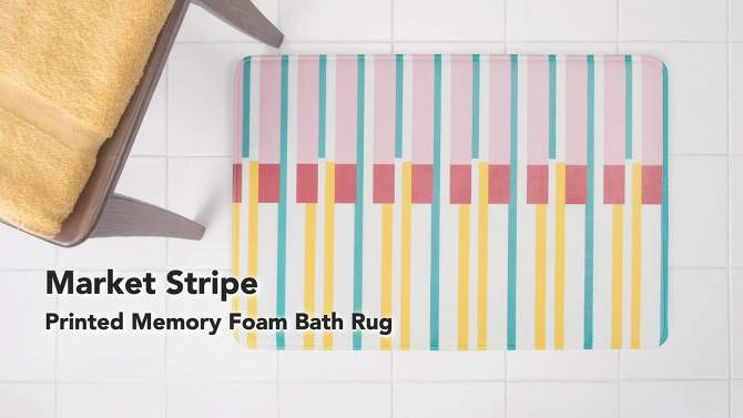 20&#34;x30&#34; Market Stripe Bath Rug - Allure Home Creations, 2 of 6, play video