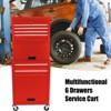 Maggift Tool Boxes and Totes, Portable Cabinet with Safety Lock Wheels and Drawers, Rolling Boxes for Tool Cart Garages, Black, 20.08"*13"*51.99" - 2 of 4