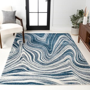 JONATHAN Y Eleni Contemporary Glam Abstract Marble Area Rug - 1 of 4