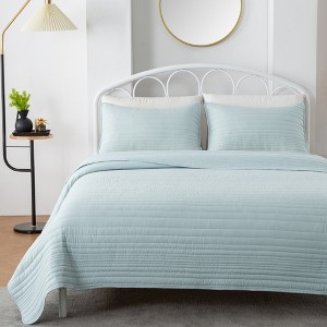 Market & Place Ultra Soft Lightweight Microfiber Quilt Set - 1 of 4