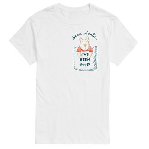 Men's - Winnie the Pooh - Dear Santa, I've Been Good Christmas Short Sleeve Graphic T-Shirt - 1 of 4