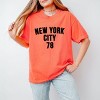Simply Sage Market New York City Arched 78 Puff Print Garment Dyed Tee - 2 of 4