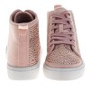 Kensie Girl Glitzy Girls Lace-Up High-Top Sneakers with Rhinestone Details (Toddler' Sizes) - 4 of 4
