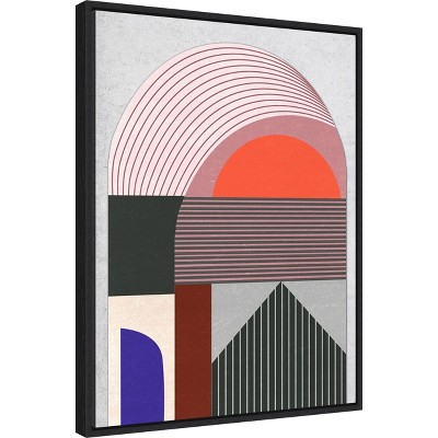 Abstract Warm Tones Canvas Lithograph Wall Art 24x18