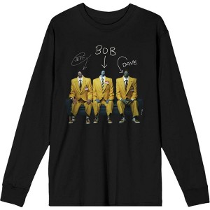 Beetlejuice Beetlejuice Yellow Suit Zombies Adult Crew Neck Long Sleeve Tee - 1 of 2