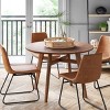 Bowden Faux Leather Dining Chairs - Threshold™ - image 4 of 4