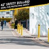 Safety Bollard Post, Steel Bollards Parking Barrier Yellow Powder Coated - 2 of 4
