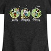 Girls' - Disney - Jolly Happy Merry Fitted Short Sleeve Graphic T-Shirt - 2 of 4