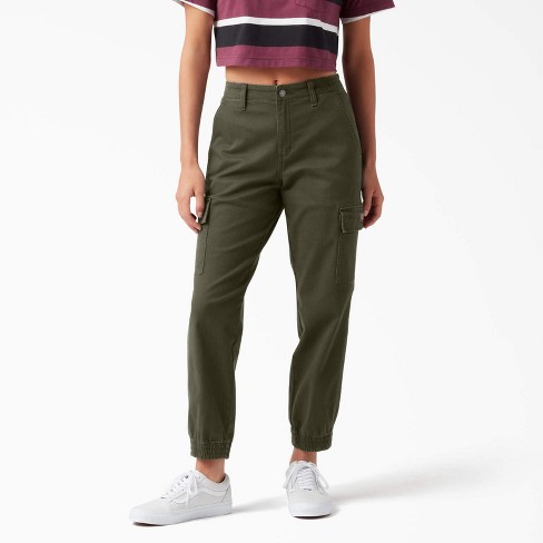 Women's Cargo Pants High Waist Green