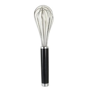 KitchenAid Stainless Steel Utility Whisk: Metal Wire Whisk, Kitchen Tools, Dishwasher-Safe, Black, 10.75" Length - 1 of 3