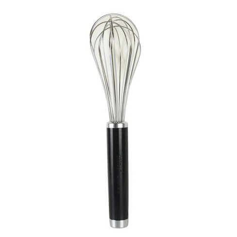 Black Plastic Whisk, 13.5  At home store, Whisk, Cooking utensils