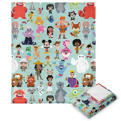 Disney D100 Protagonist Parade Silk Touch Throw Blanket 50x60 Inches