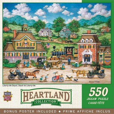 MasterPieces Heartland Puzzles Collection - Libertyville Depot 550 Piece Jigsaw Puzzle