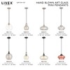 Livex Lighting Art Glass 1 - Light Pendant in  English Bronze - 3 of 4
