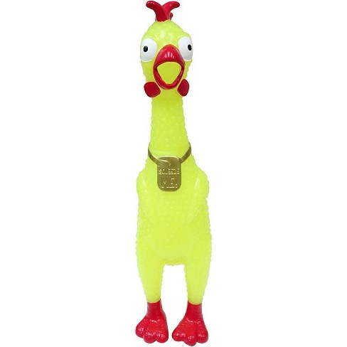 Animolds Squeeze Me Rubber Chicken Toy Screaming Rubber Chickens For ...