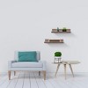 Syemin Decorative Wall Shelf Floating Shelves Wall Mounted Wood Shelves Hanging Bathroom Shelf Home Wall Decor Corner Shelf, Beige, 10.04"*3.93"*1.97" - 3 of 4