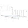 vidaXL Robust Metal Bed Frame with Functional Headboard and Footboard, Extra Under-Bed Storage - image 4 of 4