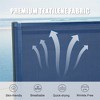 FURNIinspire Patio Chaise Lounges Patio 2 Sunbathing Chairs with 5 Adjustable Position, 1 Table for Beach Yard Poolside, Blue, 64.41"*26.69"*27.56" - 4 of 4